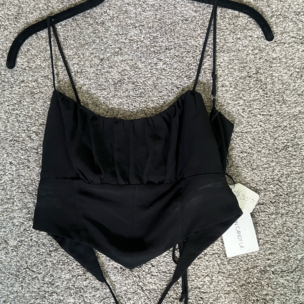 Black Top with Spaghetti Straps